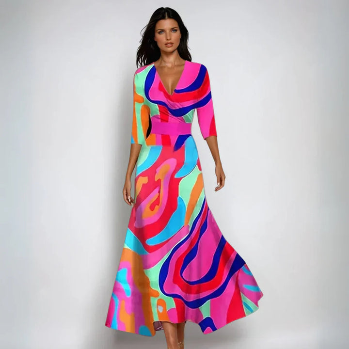AURORA™ | Floral Wrap Maxi Dress