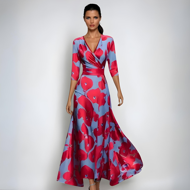 AURORA™ | Floral Wrap Maxi Dress