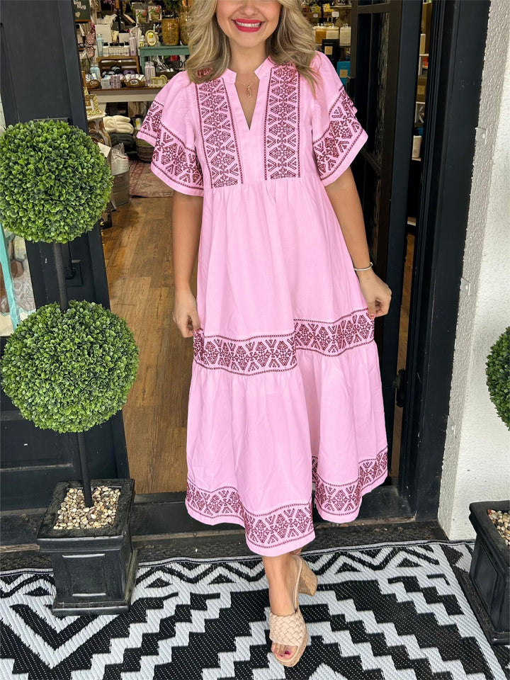 Nancy | Timeless Maxi dress with tummy concealing