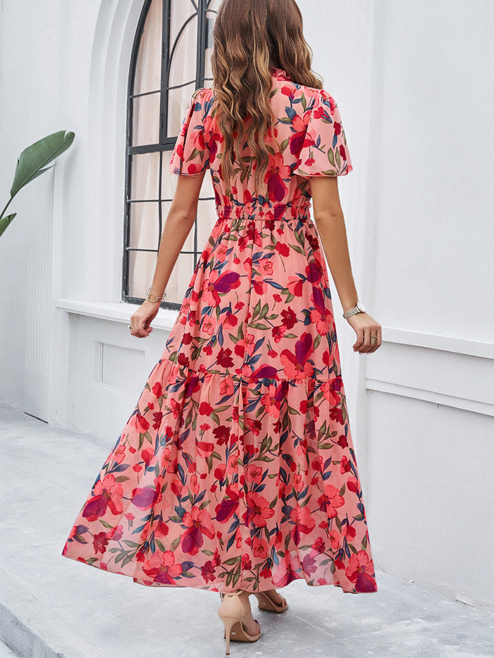 Raya | Floral Smocked Waist Maxi Dress