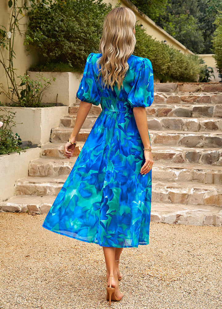 Ruby | Flattering Floral Midi Dress