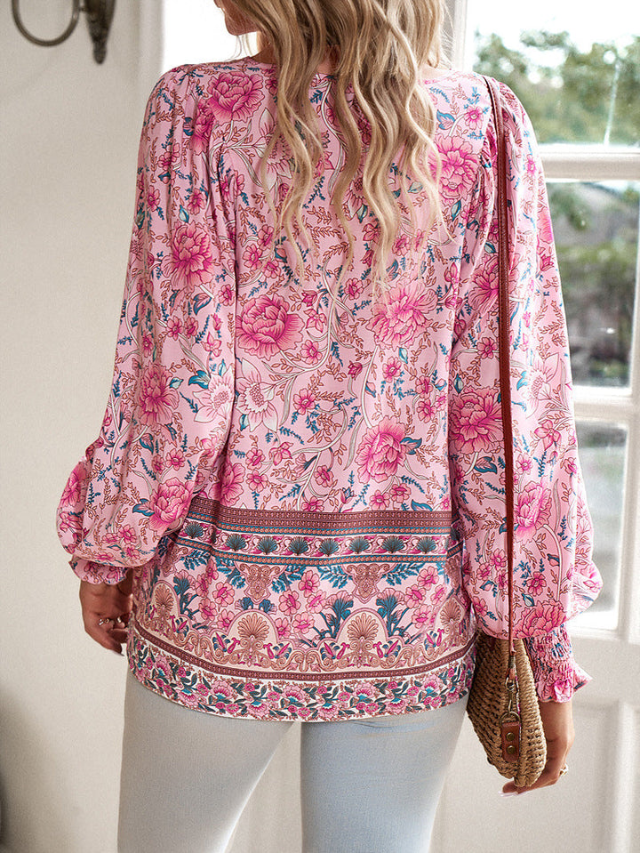 Zoey | Floral Smocked Blouse