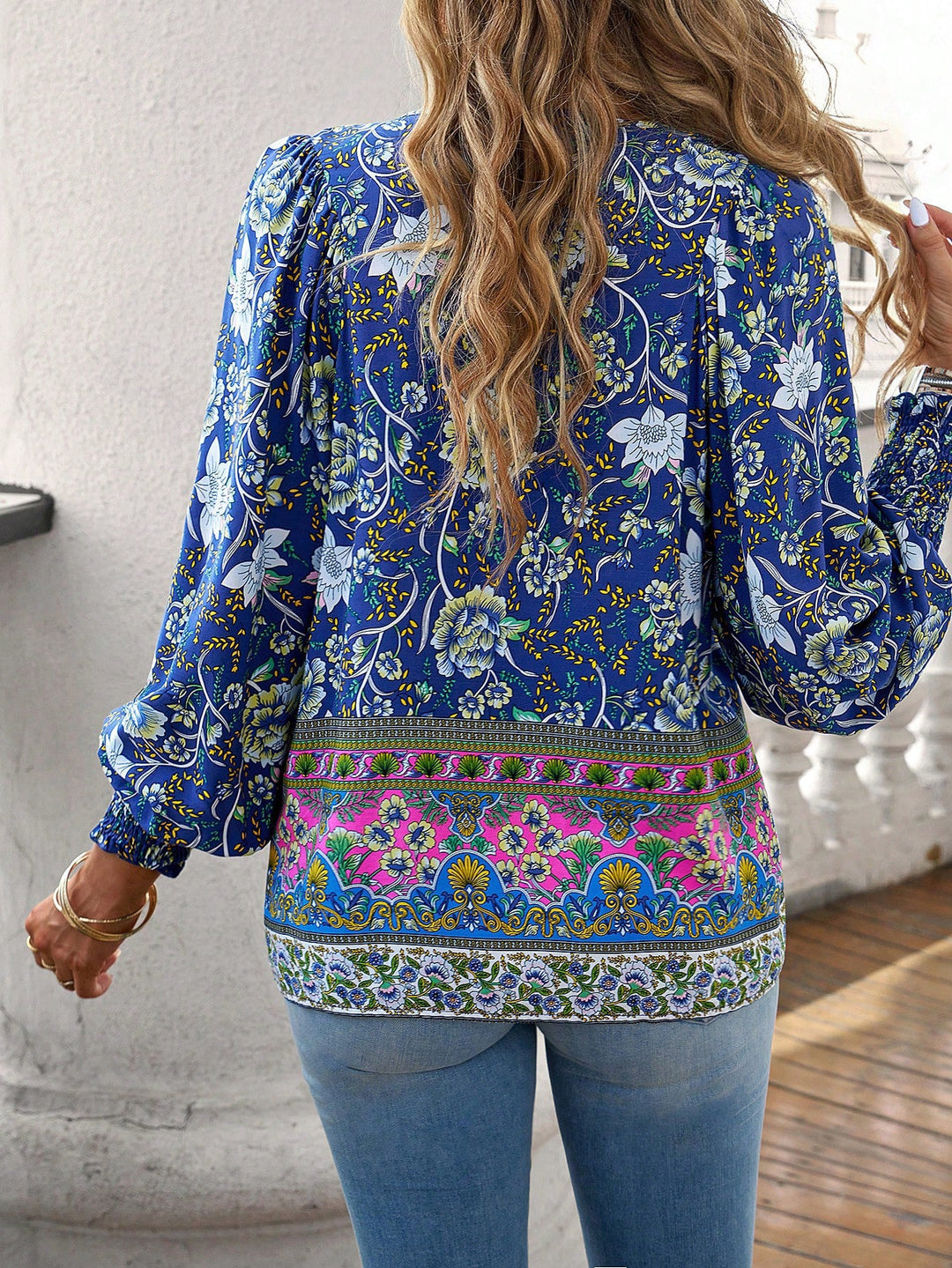Zoey | Floral Smocked Blouse
