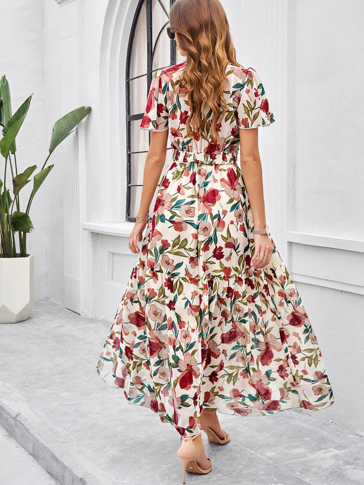 Raya | Floral Smocked Waist Maxi Dress