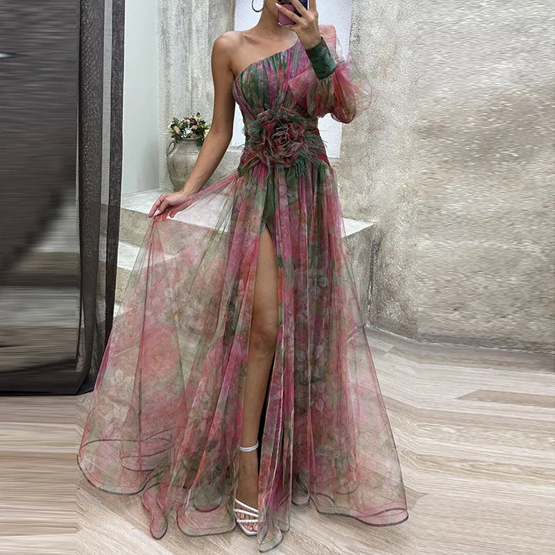 ELIZA | FLOWY MULTICOLOUR DRESS