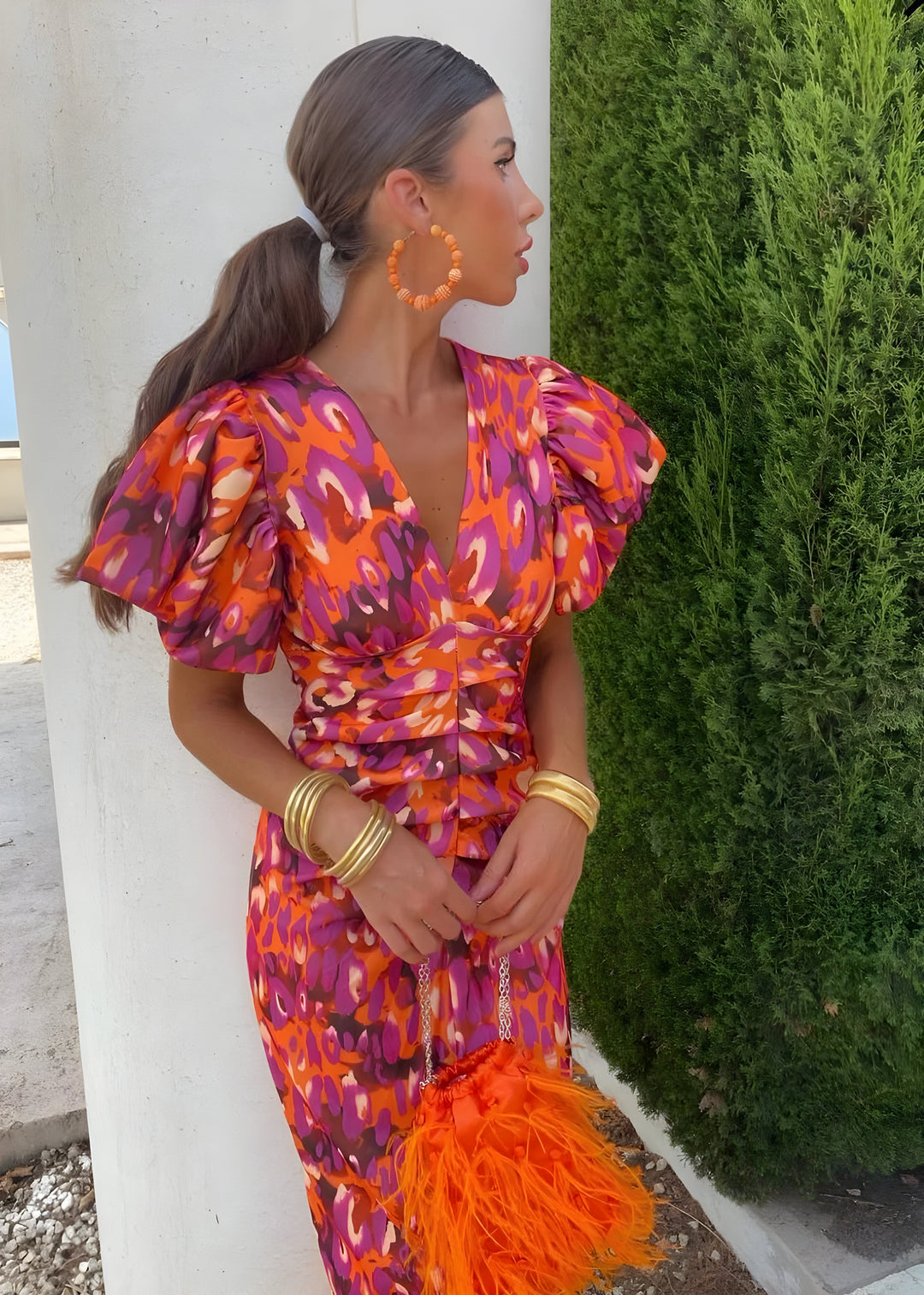 MARY™ | Dress with pleated sleeves