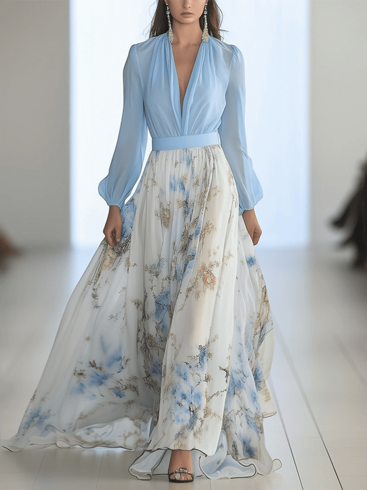 LAURA™ | Long Dress with Floral Print