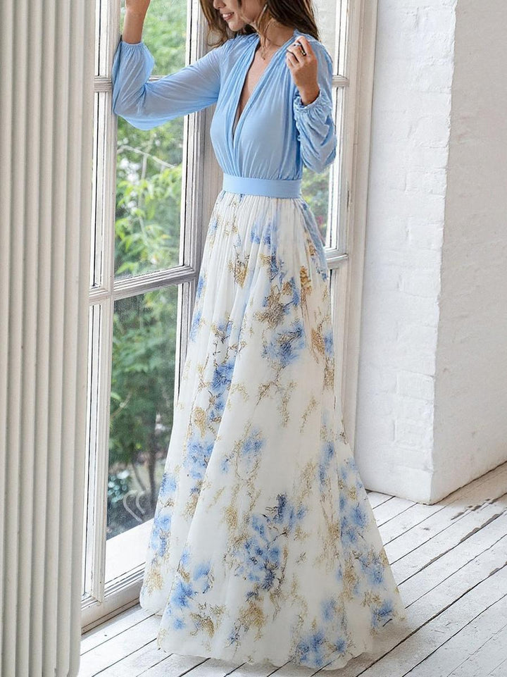 LAURA™ | Long Dress with Floral Print