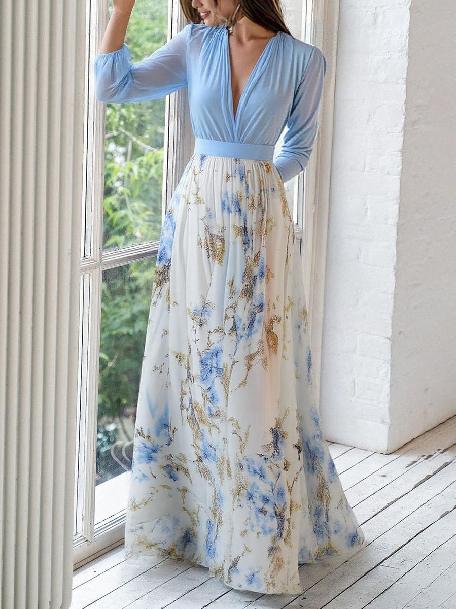 LAURA™ | Long Dress with Floral Print